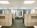 Cubicles in downtown office building